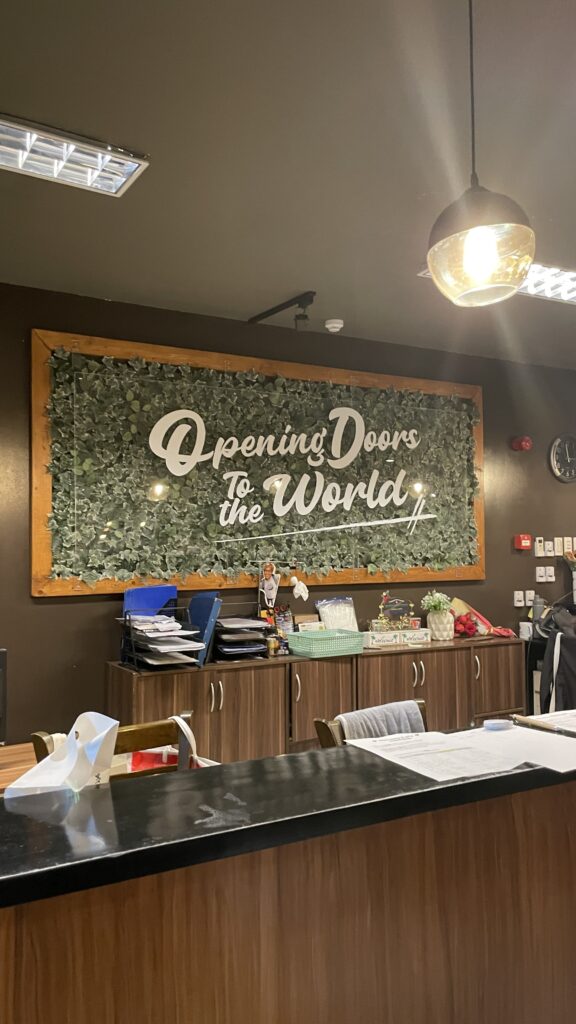 ミライズの入り口入ってすぐ